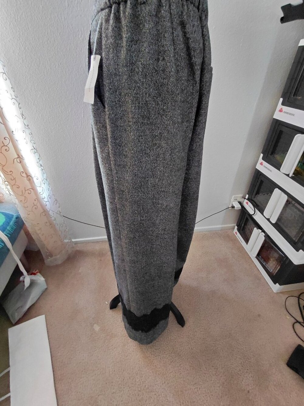 Beautiful Women's Pants with lace overlay size sm